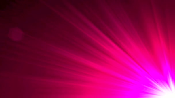 魅惑的な3Dアニメーション ピンクの光の泡と活気に満ちたストライプ 魅惑的な黒の背景に設定 — ストック動画