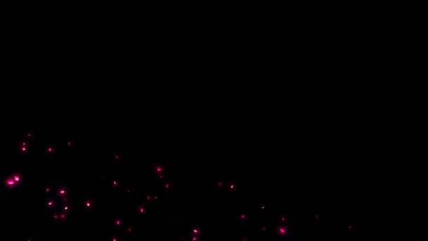 Une Animation Enchanteresse Avec Des Bulles Lumière Rose Des Rayures — Video
