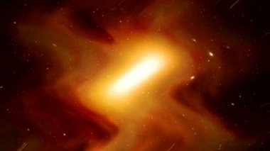 Alevli derinliklerden uçan beyaz toz, yavaş çekim, siyah arka plan uzayı, galaksi....