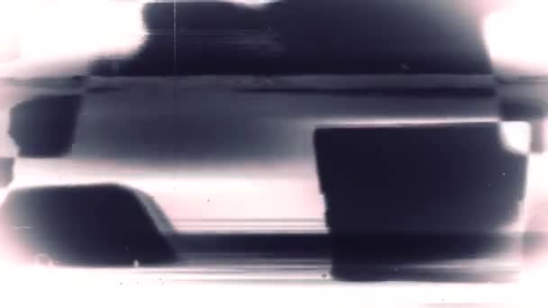 抽象的なライトカラフルな古いスタイルのフリッカーの背景 — ストック動画