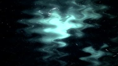 Çember seladon suluboya su birikintisi dalgalı soyut bileşimi.