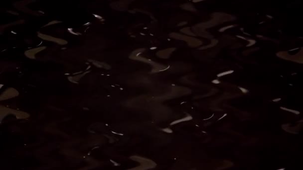 Brillo Oscuro Acuarela Charco Agua Ondulado Composición Abstracta — Vídeos de Stock