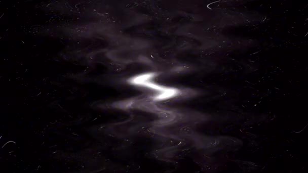 Bucle Intermitente Acuarela Oscura Charco Agua Ondulado Composición Abstracta — Vídeos de Stock