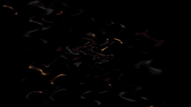 Bucle Acuarela Oscura Charco Agua Ondulado Composición Abstracta — Vídeos de Stock