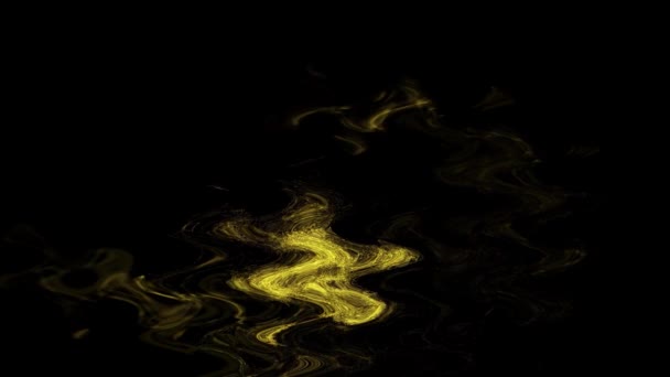 Acuarela Ardiente Charco Agua Ondulada Composición Abstracta — Vídeos de Stock