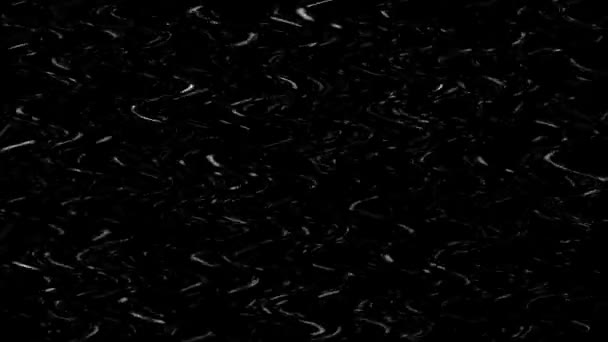 Bucle Blanco Acuarela Agua Charco Ondulado Negro Abstracto Composición — Vídeos de Stock