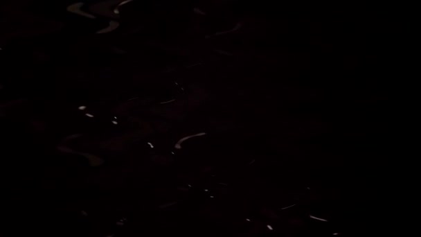 Dark Sparkle Aquarelle Flaque Eau Composition Abstraite Ondulée — Video