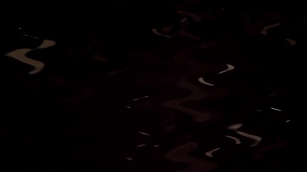 Brillo Oscuro Acuarela Charco Agua Ondulado Composición Abstracta — Vídeos de Stock