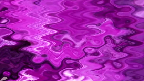 Roze Sprankelende Aquarel Waterplas Golvende Abstracte Samenstelling — Stockvideo