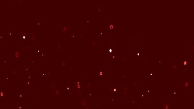 Kırmızı arkaplan, ateşli bokeh etkisi, soyutlama, farklı yönlere hareket.