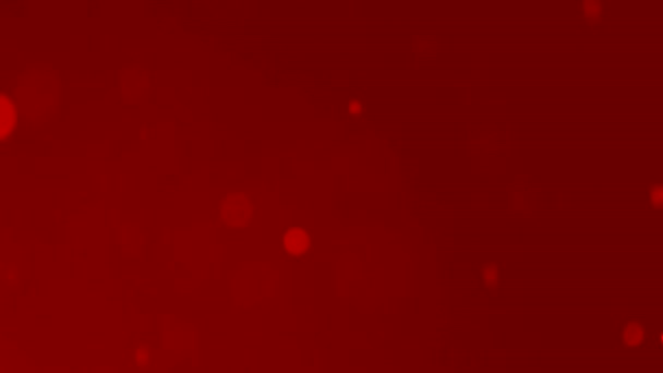 Pył Koła Efekt Bokeh Losowo Poruszający Się Różnych Kierunkach Czerwonym — Wideo stockowe