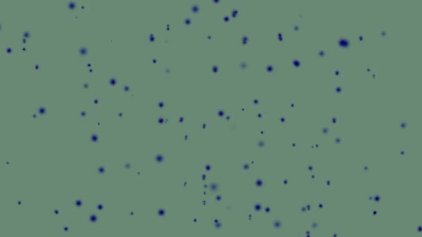 Rápido Crescente Círculos Azuis Poeira Efeito Bokeh Fundo Cinza Abstrato — Vídeo de Stock