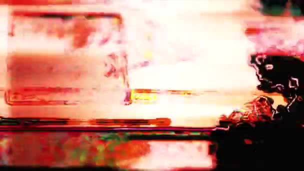 Abstraktes Licht Bunt Alten Stil Flackert Hintergrund — Stockvideo