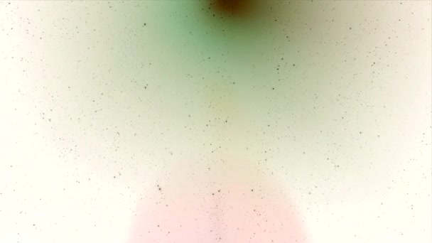 スロー移動ダークダスト 浮遊効果 緑と白の抽象的な背景 — ストック動画
