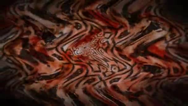 波浪形抽象图案红灰烟 — 图库视频影像