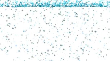 Renkli toz parçacıkları yukarı doğru yüzerek çizgiler, beyaz arkaplan, soyut.