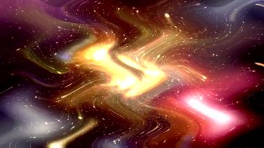 Soyut dalgalı bir renk damlası.