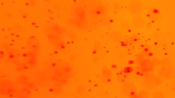 Szybkie Poruszanie Się Znikanie Kręgi Kurz Efekt Bokeh Pomarańczowym Tle — Wideo stockowe