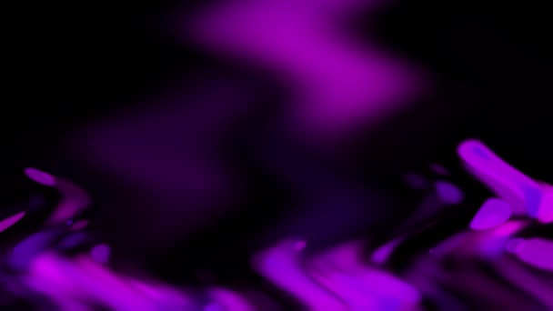 Effect Purple Pink Lights Appearing Disappearing Dark Background Abstraction — Stock Video
