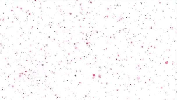 Hızlı Hareket Eden Gri Daireler Toz Parçacıkları Parlak Bir Arkaplanda — Stok video