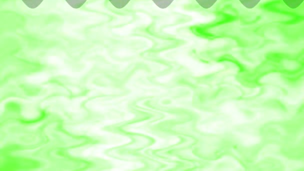 Verde Brillante Ondeando Acuarela Charco Agua Ondulado Composición Abstracta — Vídeos de Stock