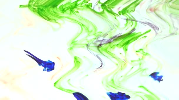 Aquarelle Ondulée Peinture Ondulée Renversée Abstraite Fond Clair — Video