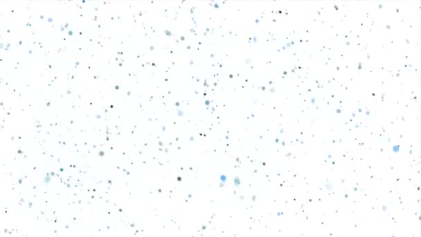 Gyors Mozgású Kék Körök Porszemcsék Bokeh Hatás Fényes Háttérre Absztrakció — Stock videók