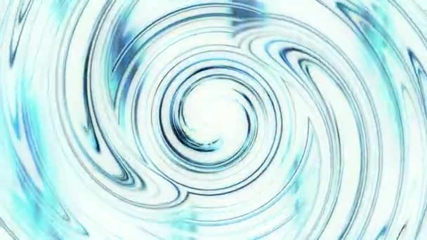 Spinnender Hypnotischer Kreis Lichter Weißer Hintergrund Abstrakt — Stockvideo