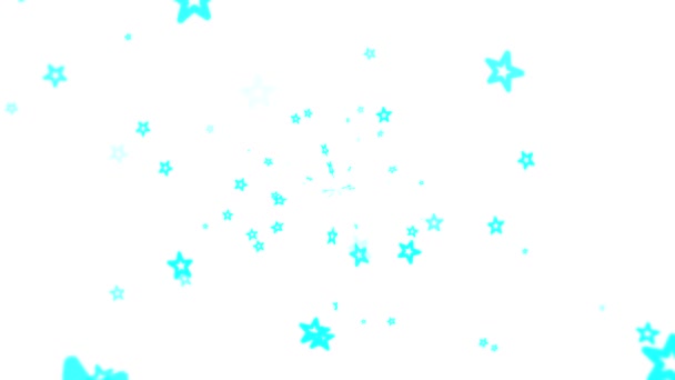 Fundo Brilhante Aparecendo Desaparecendo Estrelas Celadon Grande Redemoinho Abstrato — Vídeo de Stock