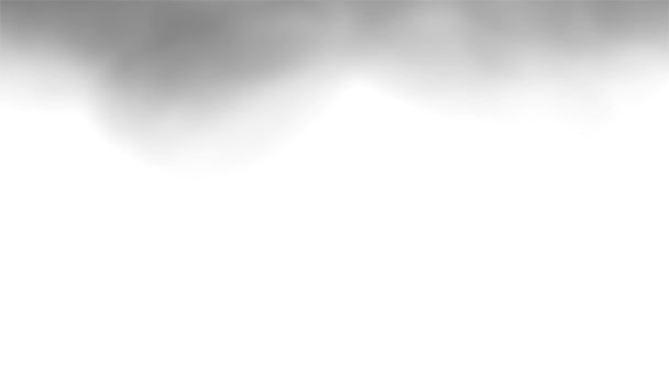 Rychle Létající Šedý Kouř Akvarel Shora Abstraktně Bílém Pozadí — Stock video