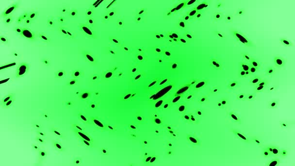 Медленно Движущиеся Темно Зеленые Круги Частицы Пыли Эффект Боке Светлом — стоковое видео