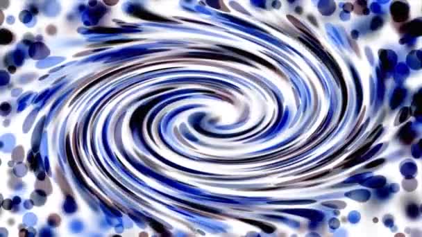 Een Grote Blauwe Witte Vortex Die Ontstaat Uit Deeltjes Van — Stockvideo