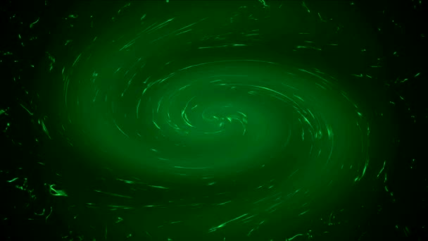 Efeito Grande Turbilhão Mar Bico Verde Escuro Com Partículas Poeira — Vídeo de Stock