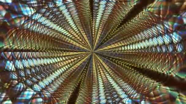 スウィール ダークヘビスキン 遠い効果抽象的な背景を作成する虹色 — ストック動画
