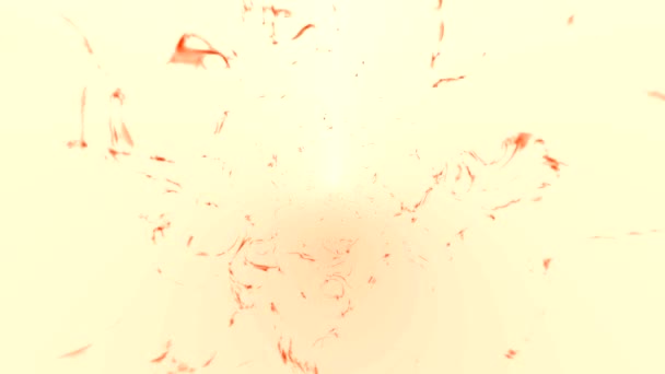 Вихревой Эффект Трампа Тянет Яркие Частицы Красной Пыли Воду Глубину — стоковое видео