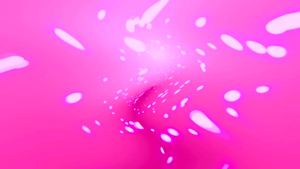 粉红背景上快速闪烁的白光波浪形闪光摘要 — 图库视频影像