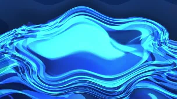 Langzaam Zwaaiende Dikke Plakken Blauwe Kristallen Een Heldere Achtergrond — Stockvideo