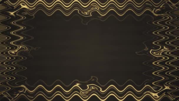 Golfachtig Gesloten Rechthoekig Versierd Kleurrijk Neon Gloeiend Bruin Frame Verticaal — Stockvideo