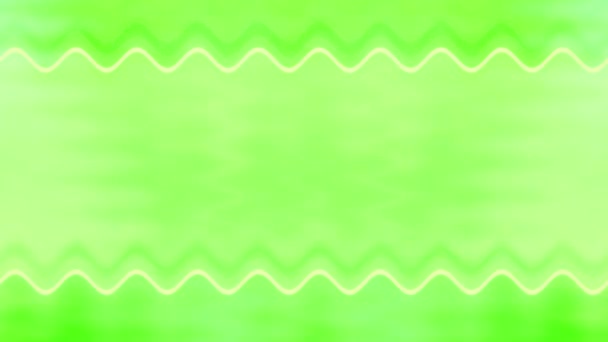 Horizontal Wavy Rectangular White Frame Long Lines Lime Green Blurred — Stock Video