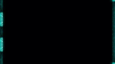 Dikdörtgensel parlak neon parlak akuamarin uzun çizgiler çerçeve üzerinde hareket eden ışık etkisi siyah zemin üzerinde. Ortasında kendi içeriğiniz için bir yer var..