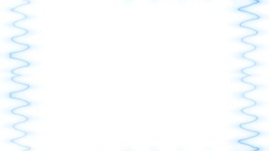 Çerçeve, uzun dalgalı dikdörtgen şekiller - üst - alt - su, mavi çizgiler, beyaz arkaplanda aydınlatma ve karartıcı ışık çizgileri. Kendi içeriğiniz için boşluk.