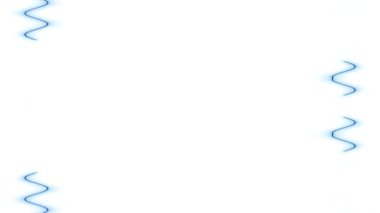 Beyaz zemin üzerinde uzun, dikdörtgen, mavi renkli neon çizgiler hareket ediyor. Kendi içeriğiniz için boşluk.