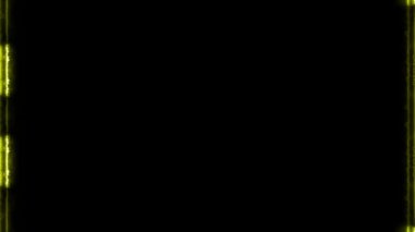 Neon görünür ve kaybolur parlak elektrik altın dikey dikey çizgiler çerçeve siyah arkaplan üzerinde. Kendi içeriğiniz için boşluk.