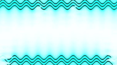 Neon görünür ve kaybolur parlayan dalgalı üçlü koyu yeşil dikey uzun çizgiler beyaz arka planda. Kendi içeriğiniz için boşluk.