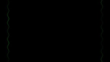 Çerçeve, uzun dikdörtgen şekiller - üst - alt - çimenli yeşil çizgiler aydınlatma ve karartıcı ışık siyah zemin üzerinde. Kendi içeriğiniz için boşluk.