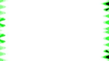 Neon, beyaz arka planda parlayan, parlak, yeşil, dikey, dikey, uzun çizgiler halinde görünür ve kaybolur. Kendi içeriğiniz için boşluk.