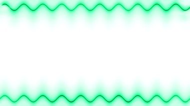 Çerçeve, uzun dalgalı dikdörtgen yatay, beyaz zemin üzerinde yeşil ışık çizgileri ve karartıcı ışık. Kendi içeriğiniz için boşluk.