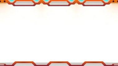 Uzun yatay mekanik yanıp sönen kırmızı dikey çizgiler beyaz arkaplan üzerinde çerçeve ve kendi içeriğiniz için boşluk.