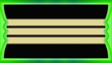 Dikdörtgen renkli, yeşil kare çerçeve, dikdörtgen çerçeve, tüm ekran için yatay çerçeve. Işıklandırma efektleri. Ortadaki kendi içeriğiniz için boş renk alanı. Yeşil Ekran.