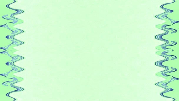 Длинные Прямоугольные Вертикально Оформленные Волнистые Голубые Полосы Линии Зеленом Фоне — стоковое видео